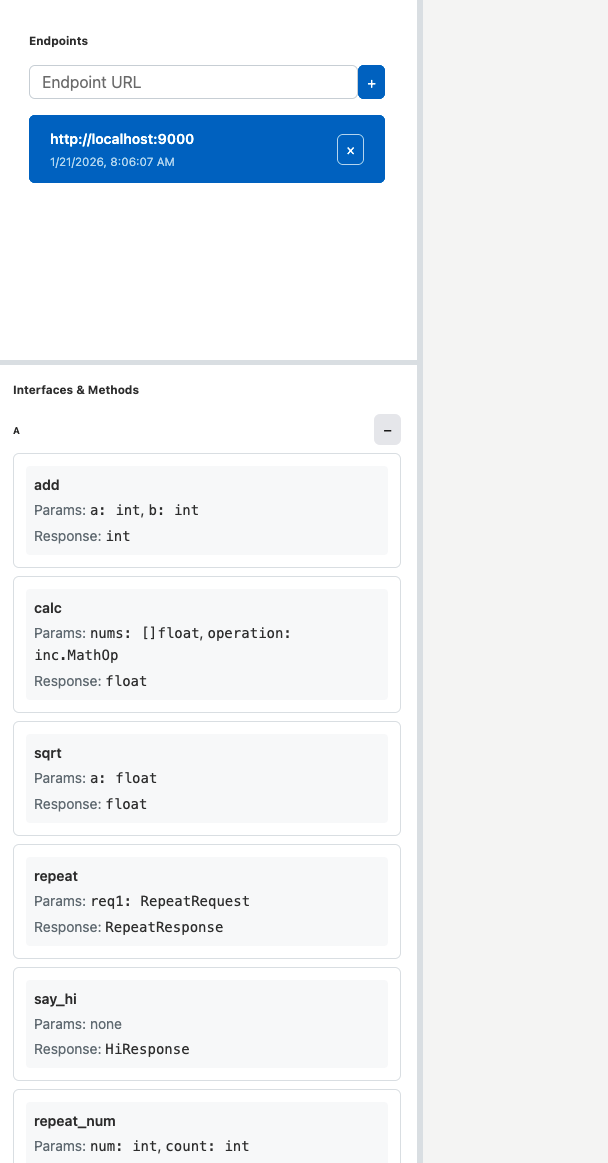 Client with Endpoint